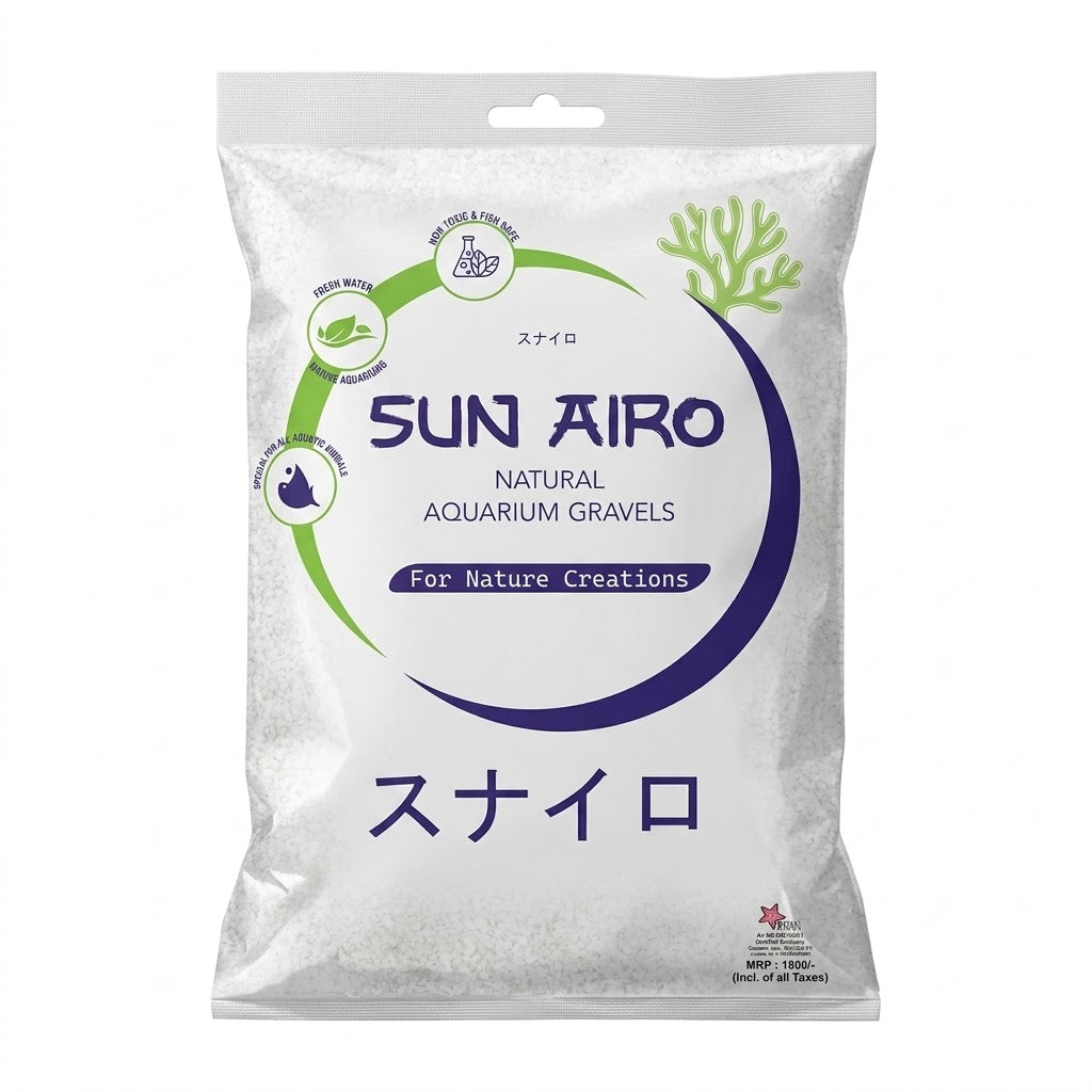 Sun Airo Natural Aquarium Gravels (5kg) – for Nature Creations