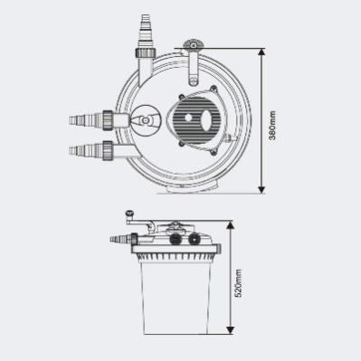 SUNSUN CPF–10000 Pressure Pond External Filter UV-C 11 Watts - 7
