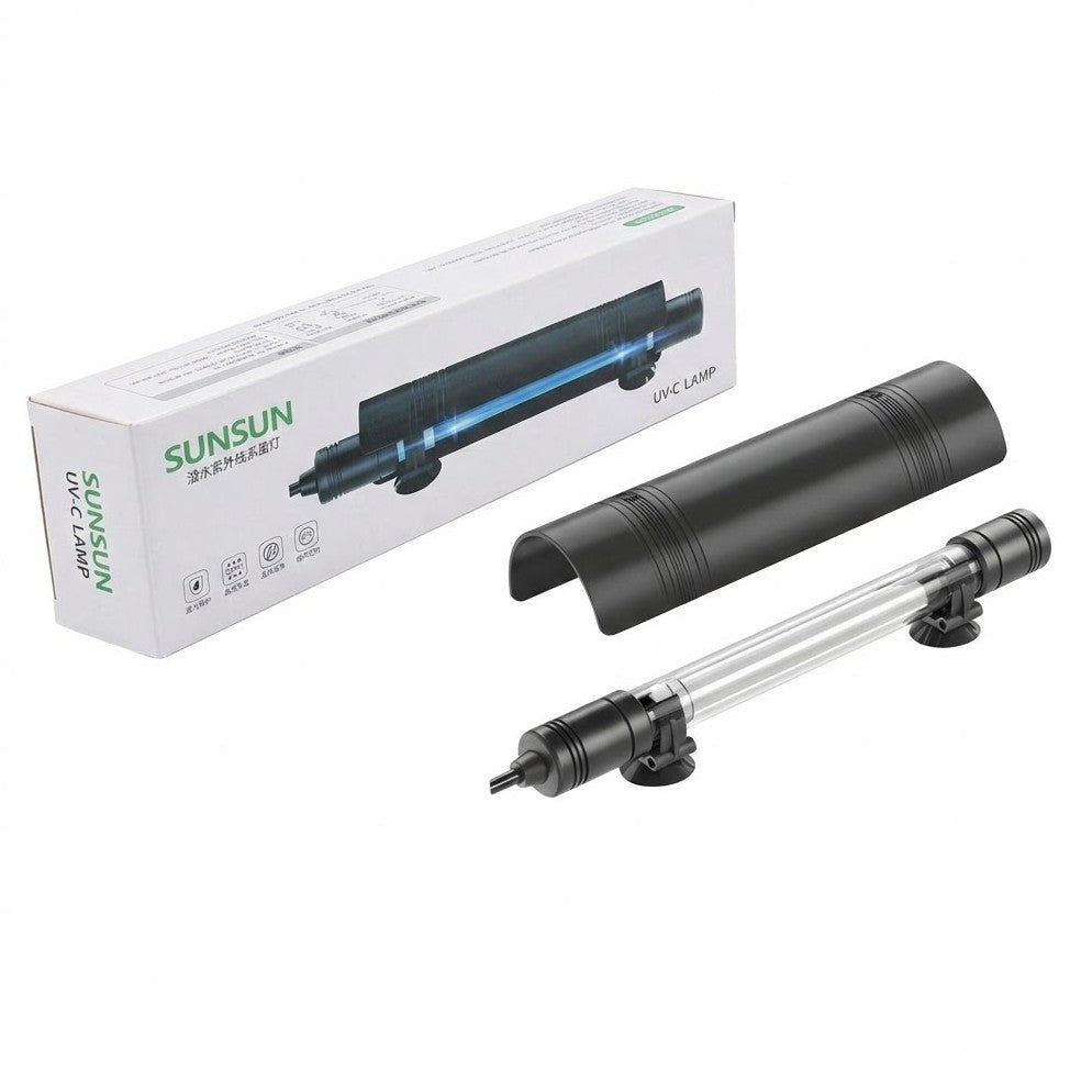 Sunsun AUV-08A Submersible UV-C Sterilizer Lamp (8W) – Algae Control for Aquariums & Ponds