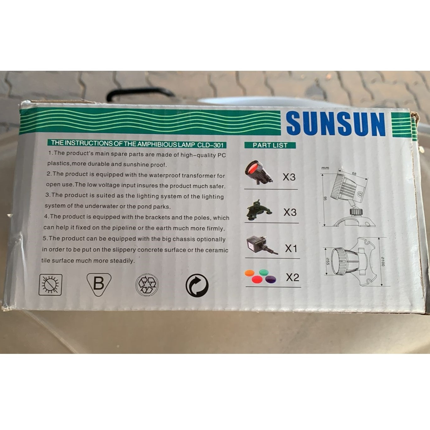 Sunsun CLD 301 Amphibious LED Light | Pond Light - 6