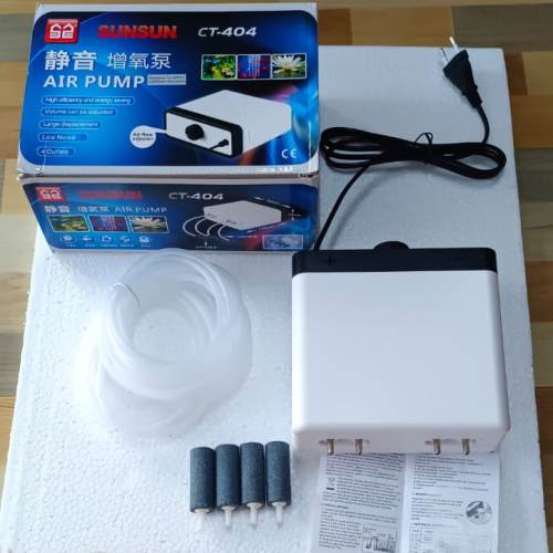 Sunsun CT-404 4 way Aquarium Air pump - 8