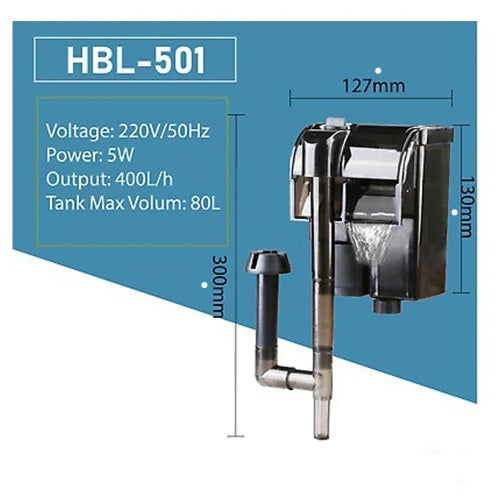 Sunsun HBL-501 Aquarium Hang on Filter - 4