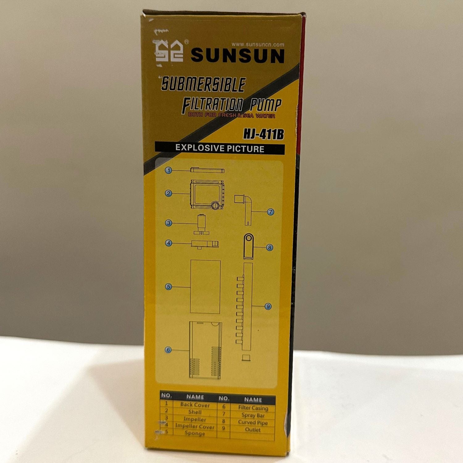 Sunsun HJ-411B Internal Submersible Filtration Pump For Aquarium - 5