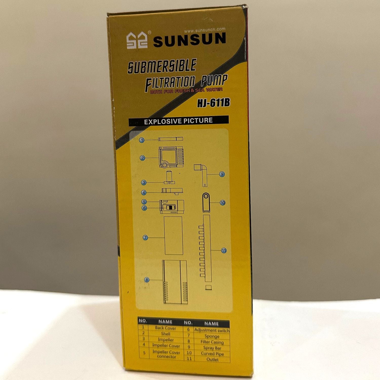 Sunsun HJ-611B Internal Submersible Filtration Pump For Aquarium - 4