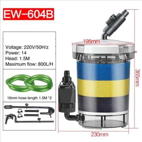 Sunsun HW 604B External Canister Filter for Aquarium - 3