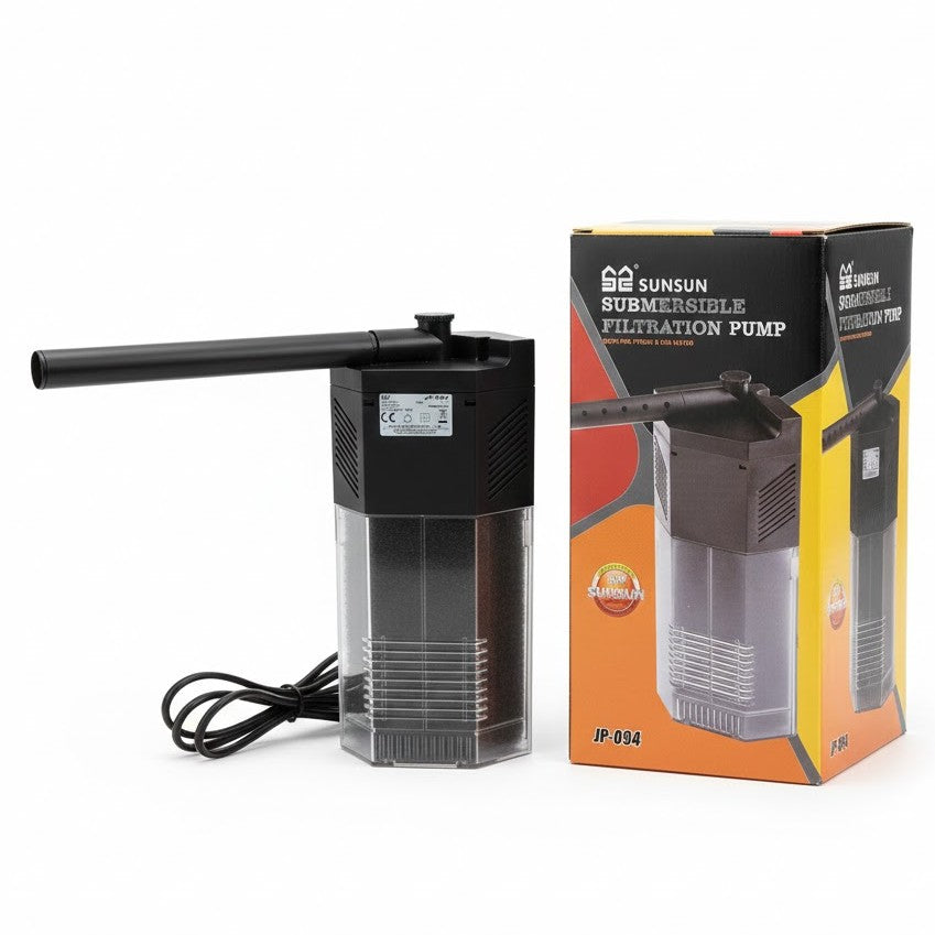 Sunsun JP-094 Submersible Corner Filtration Pump (7W) – 650L/H Adjustable Flow