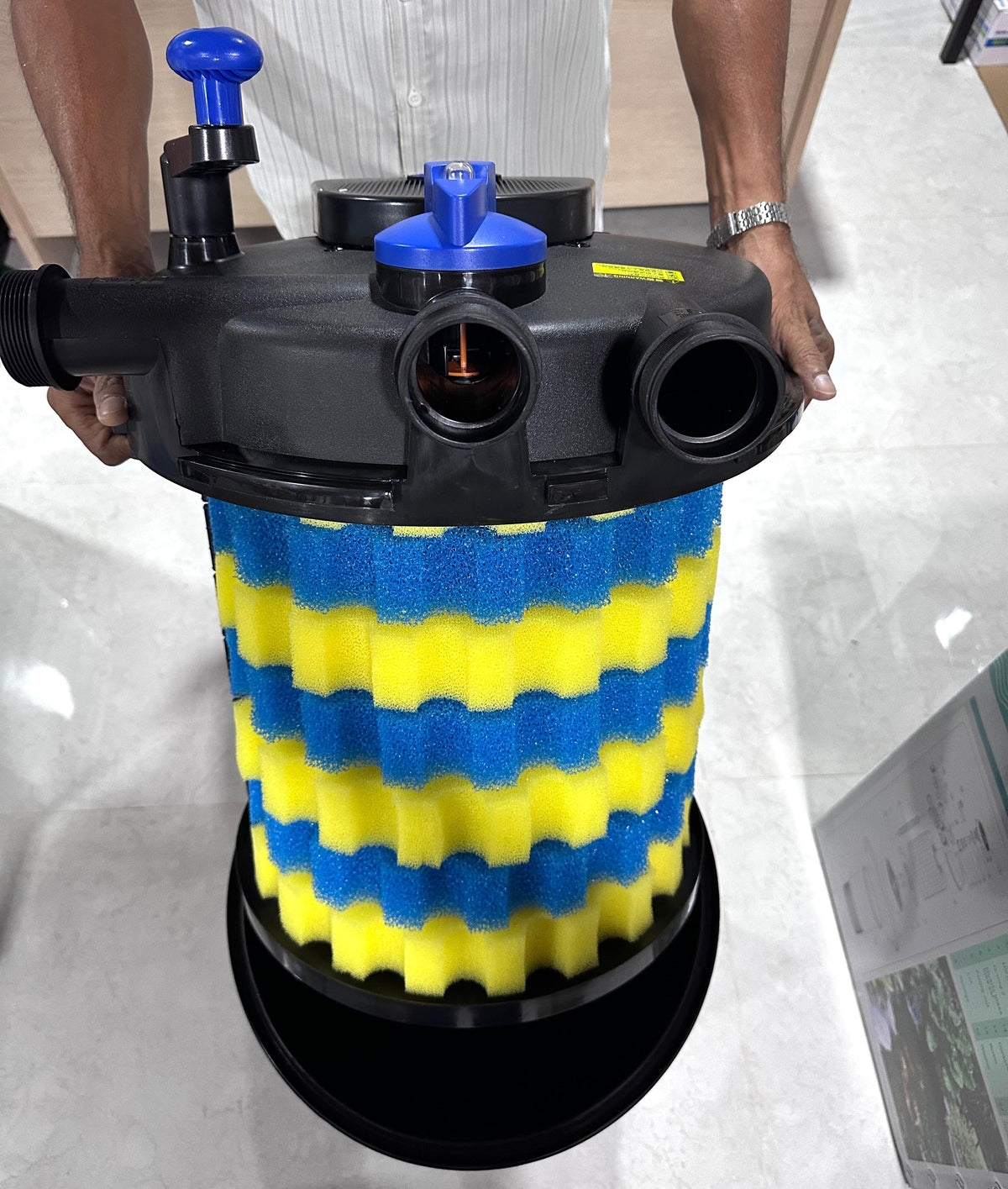 Sunsun CPF-30000 Bio Pressure Pond Filter - 55W UV Light, 12000 L/H
