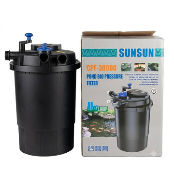 Sunsun CPF-30000 Bio Pressure Pond Filter - 55W UV Light, 12000 L/H