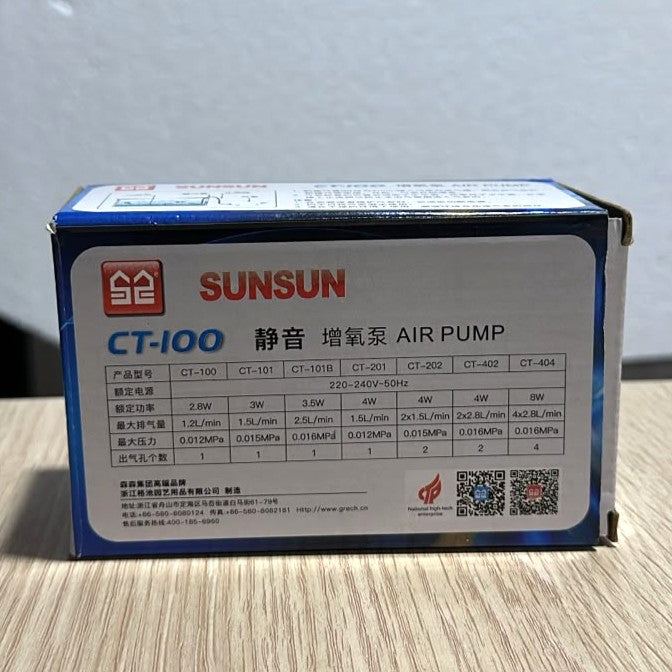 Sunsun CT-100 Aquarium Air Pump 2.8W