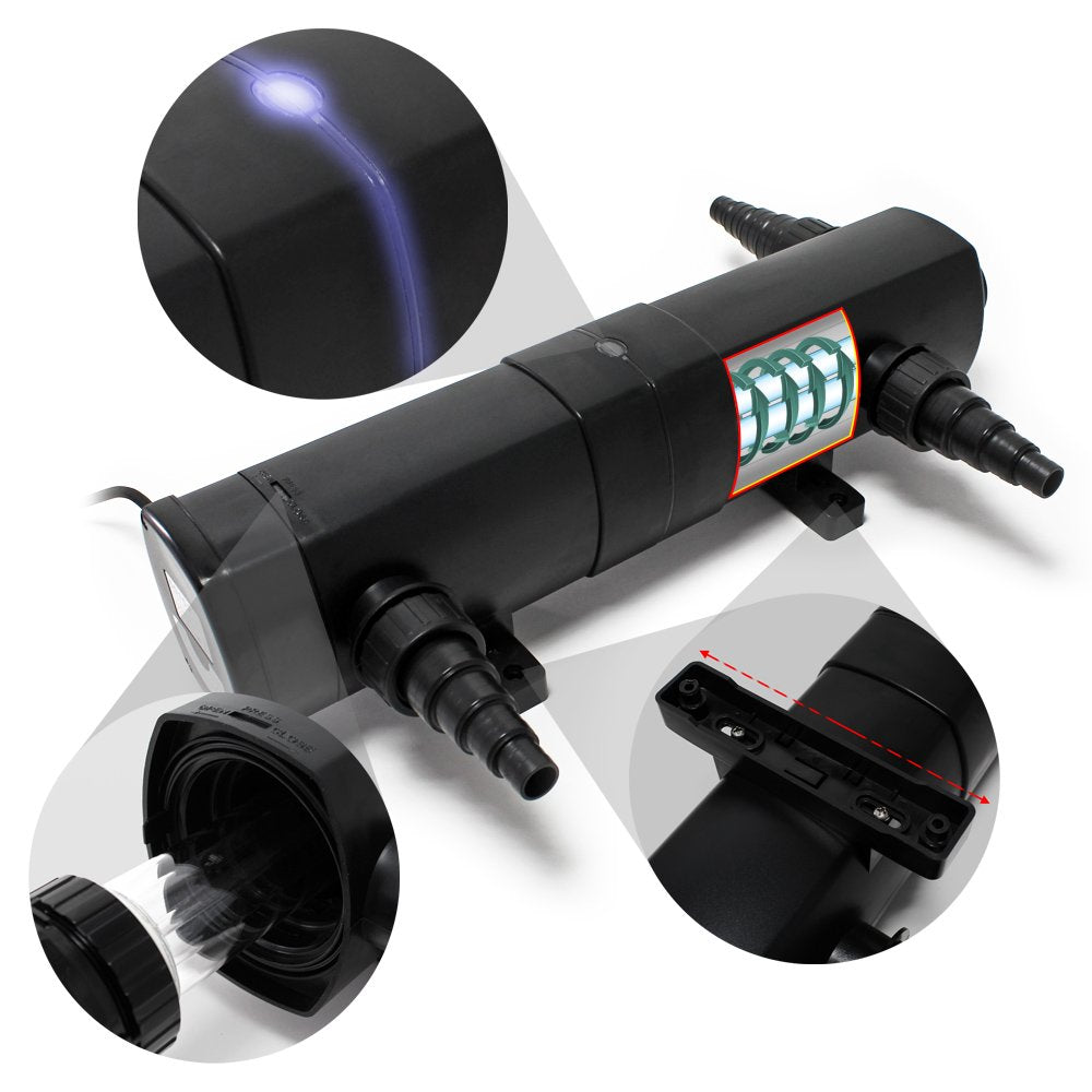 Sunsun CUV-218 Pond UV Clarifier 22W - High-Capacity UVC Sterilizer