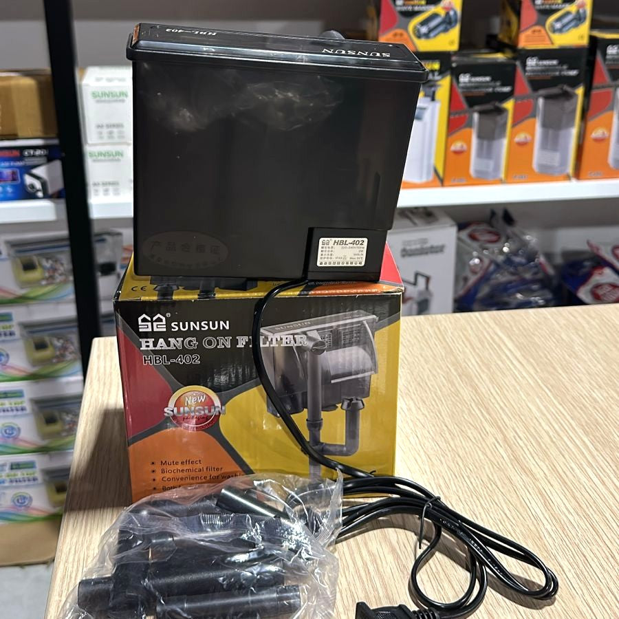 Sunsun HBL-402 Hang-On-Back Aquarium Filter (2W, 300 L/H)