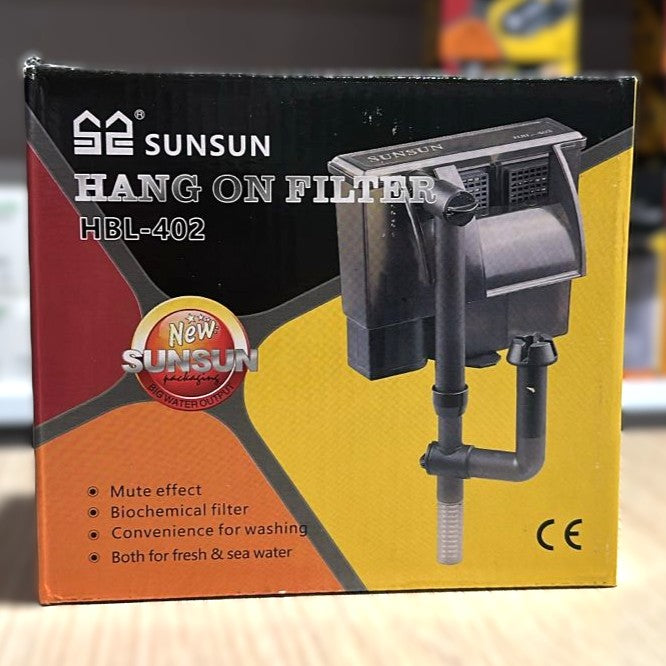 Sunsun HBL-402 Hang-On-Back Aquarium Filter (2W, 300 L/H)
