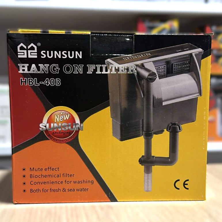 Sunsun HBL-403 Hang-On-Back Aquarium Filter (5W, 400 L/H)