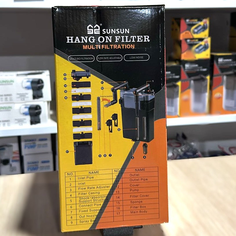 Sunsun HBL-802 Hang-On Multi-Filtration Filter (6W, 500 L/H)