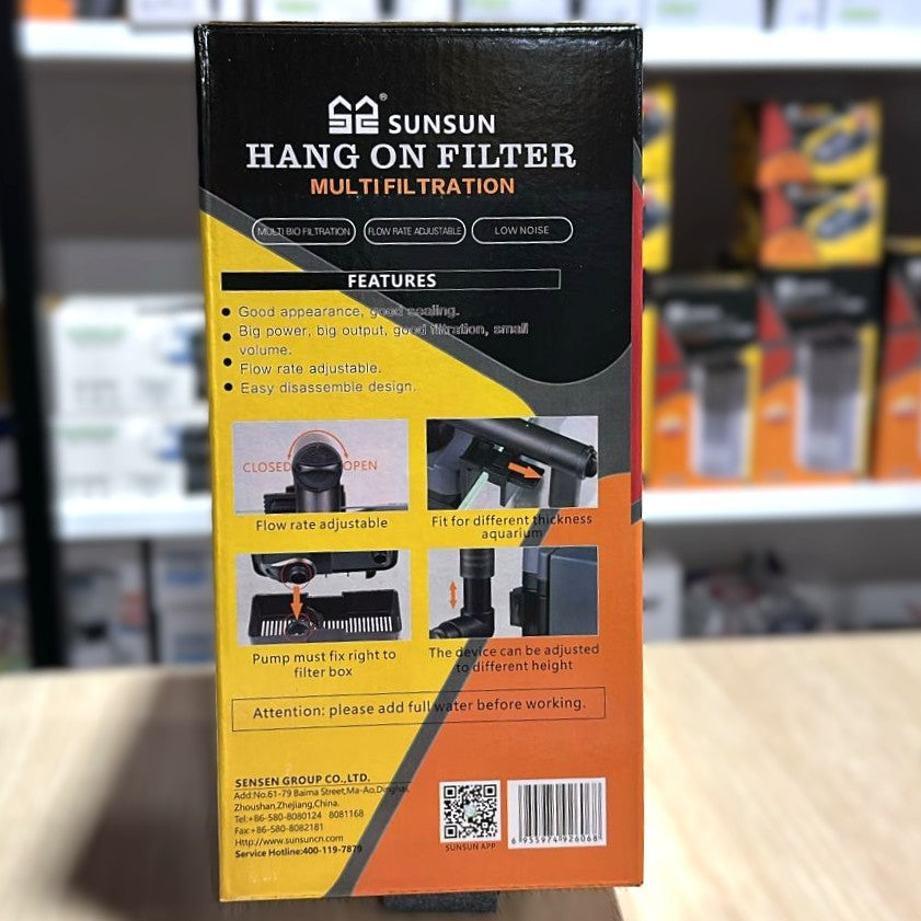 Sunsun HBL-802 Hang-On Multi-Filtration Filter (6W, 500 L/H)