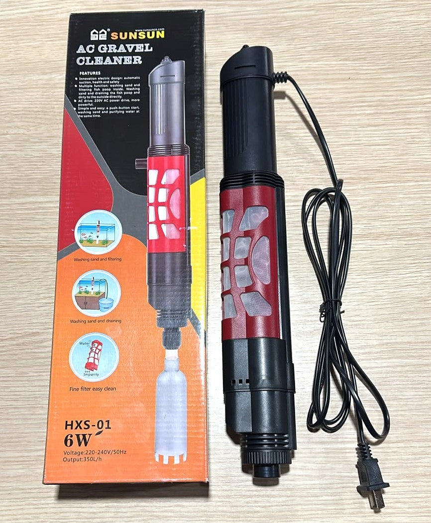 Sunsun HXS-01 AC Gravel Cleaner (6W) – Electric Aquarium Vacuum