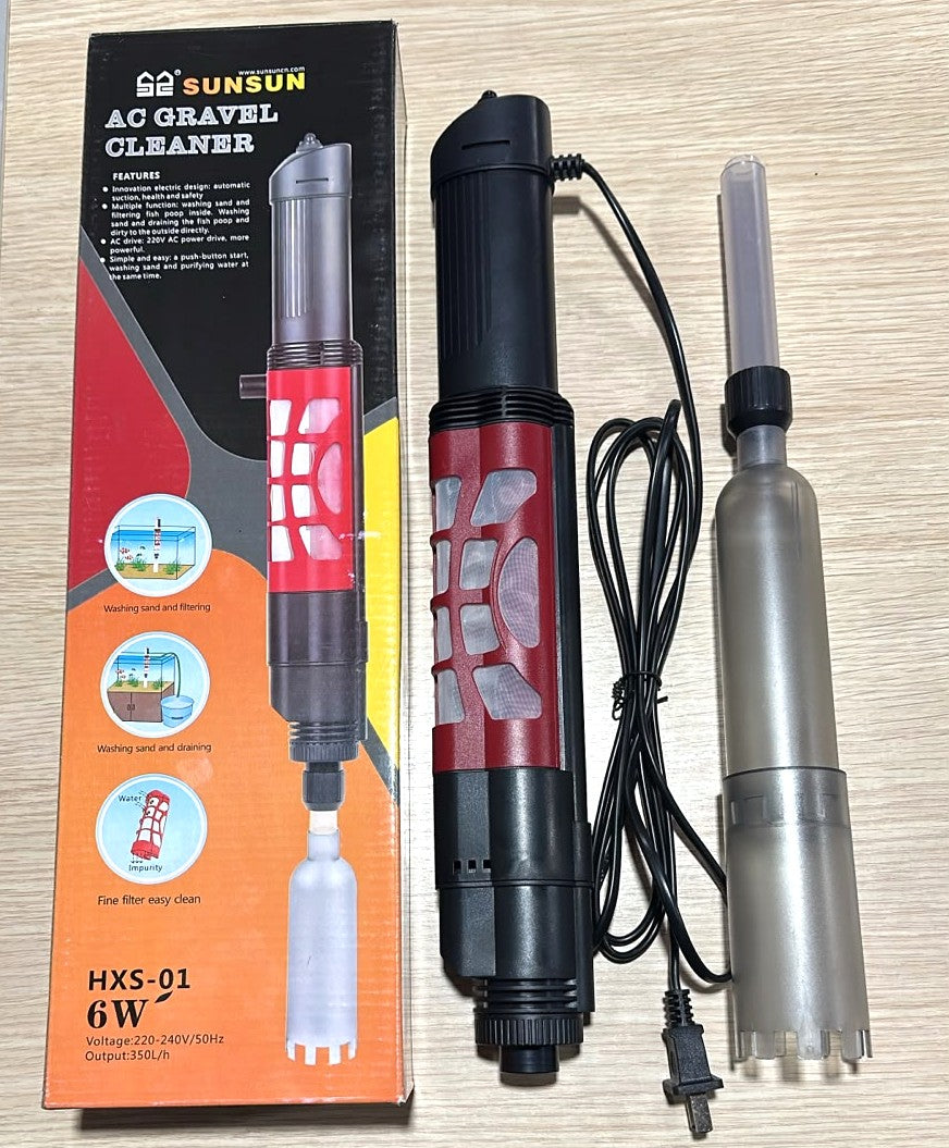 Sunsun HXS-01 AC Gravel Cleaner (6W) – Electric Aquarium Vacuum