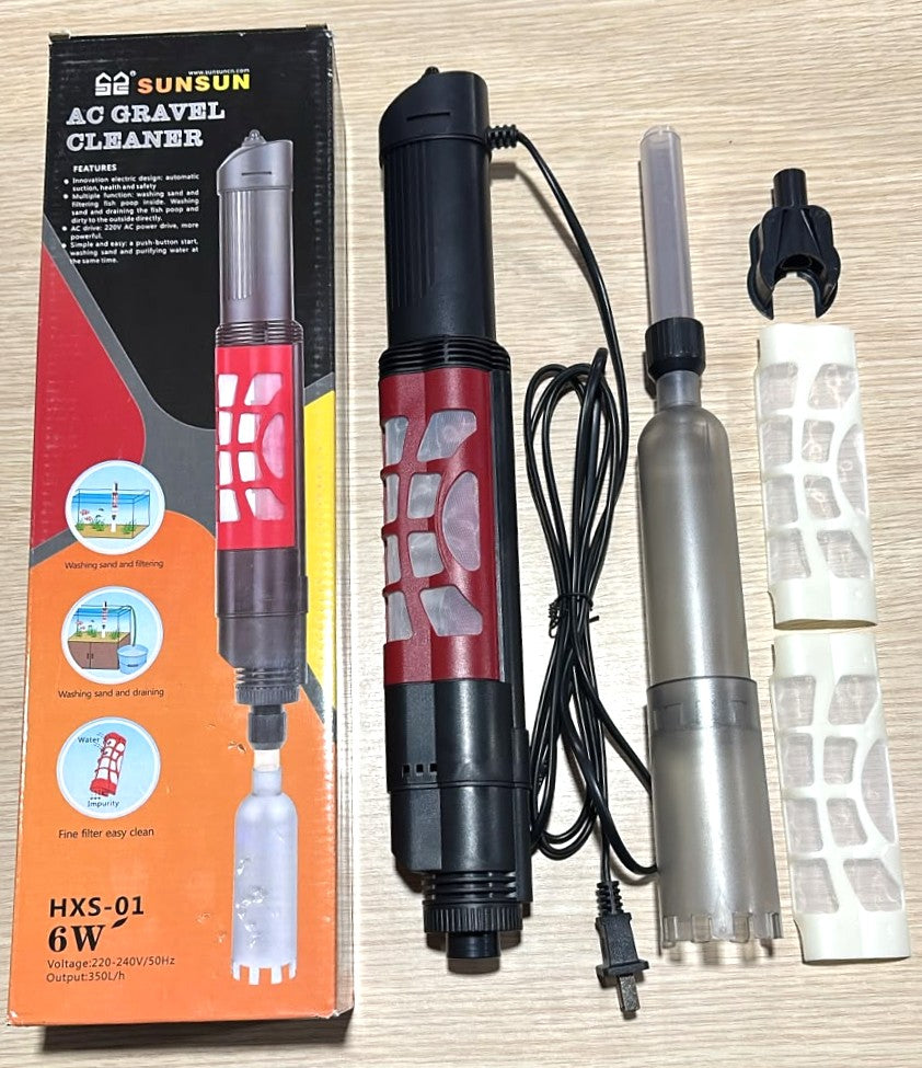 Sunsun HXS-01 AC Gravel Cleaner (6W) – Electric Aquarium Vacuum