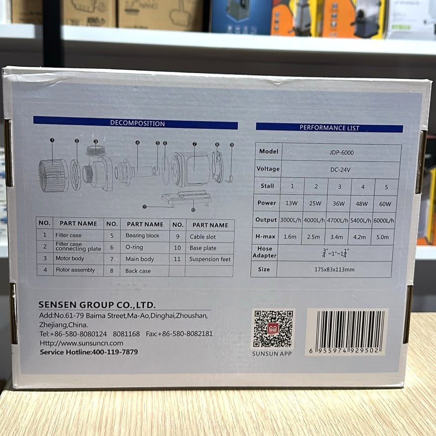 Sunsun JDP-6000 DC Frequency Variation Pump (24V)