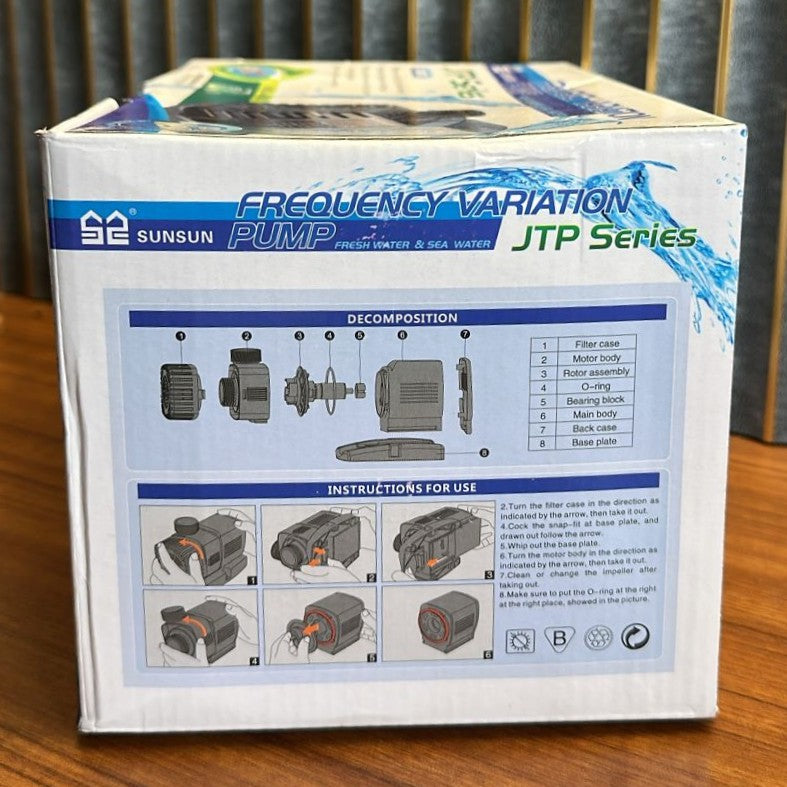 SUNSUN JTP 8000 Submersible Pump 60 watts - 8000 L/H Variable Frequency Water Pump