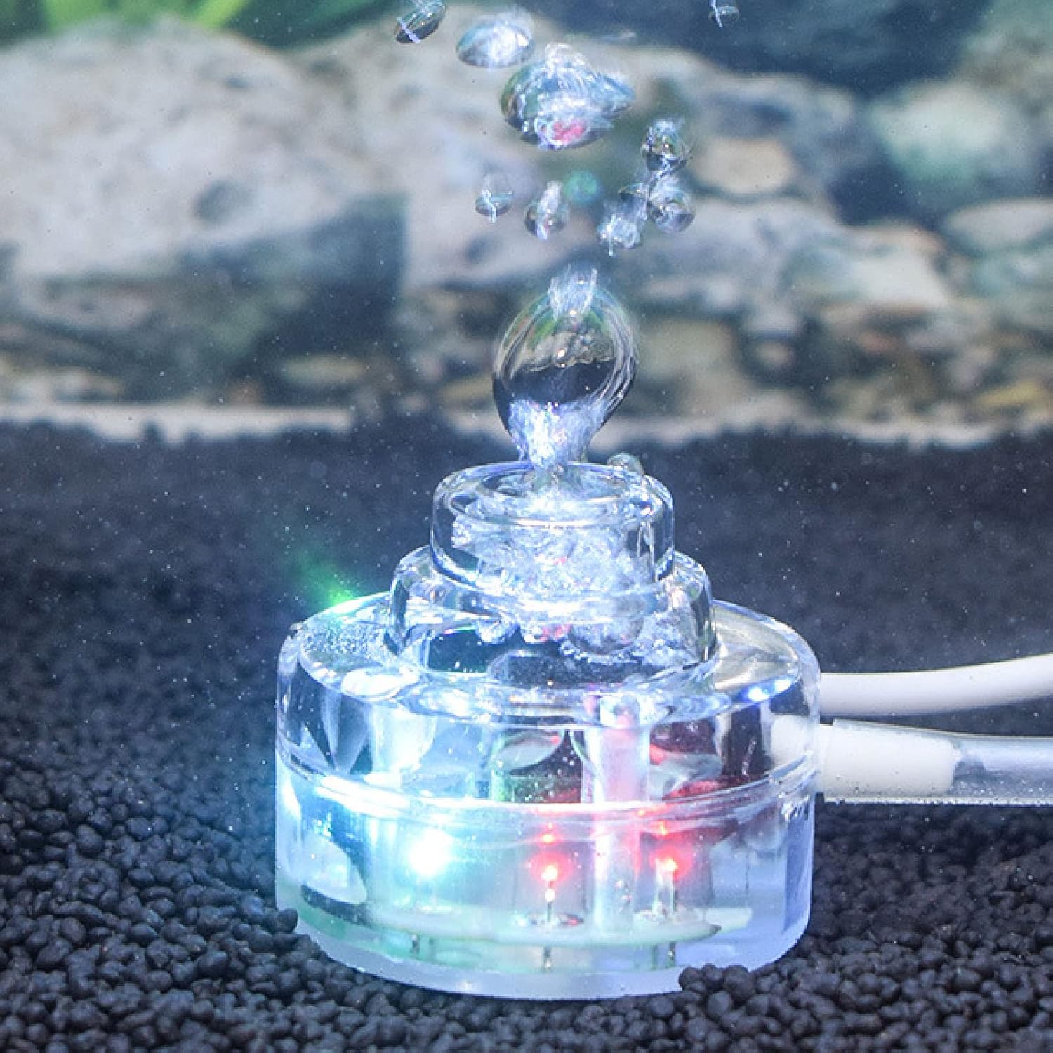 Super Mini LED Bubble Light Model: Q1 (1W) – Colorful Underwater Air Stone Lamp - 3
