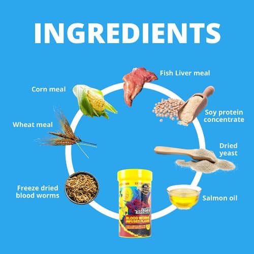 Taiyo Pluss Discovery Blood Worms Infused Flakes 25 grams - 4