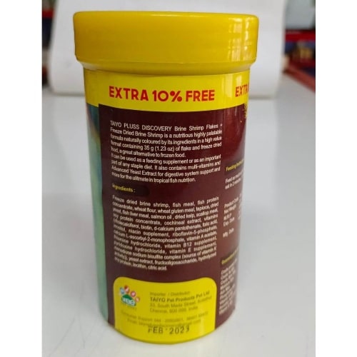 Taiyo Pluss Discovery Brine Shrimp Infused Flakes 52 grams - 3