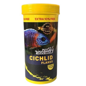 Taiyo Pluss Discovery Cichlid Flakes Fish Food 110 grams