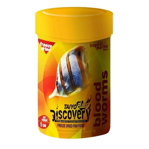 Taiyo Pluss Discovery Dried Blood Worms 5 gram Fish Feed