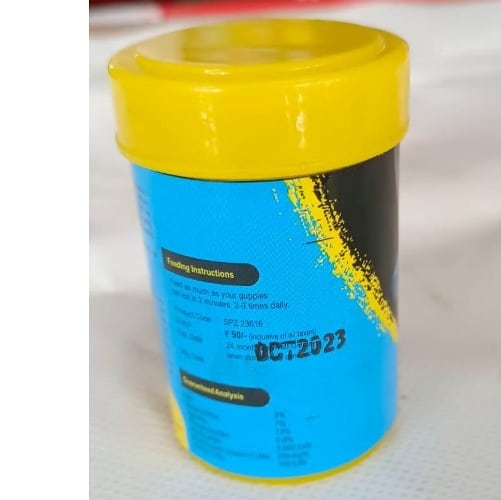 Taiyo Pluss Discovery Guppy Flakes 10 grams fish food - 3