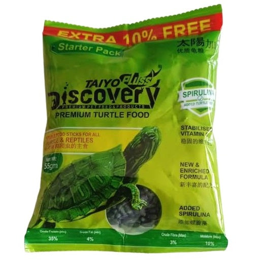 Taiyo Pluss Discovery Premium Turtle Food 55 grams starter pack