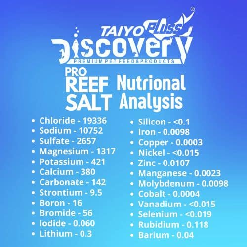 Taiyo Pluss Discovery Pro Reef Marine Salt 2kg Bucket - 6