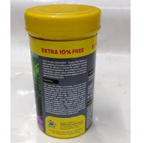 Taiyo Pluss Discovery Tropical Flakes 52 grams Fish Food