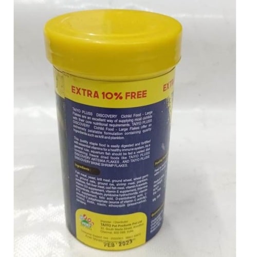 Taiyo Pluss Discovery Cichlid Flakes Fish Food 52 grams - 2