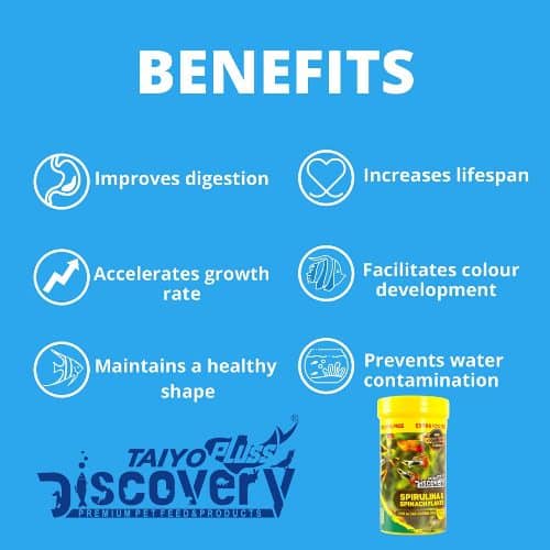Taiyo Plus discovery Spirulina and Spinach flakes 25 gram - 5