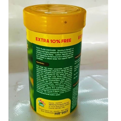 Taiyo Plus discovery Spirulina and Spinach flakes 52 gram - 2