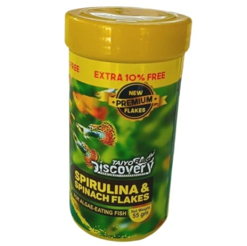 Taiyo Plus discovery Spirulina and Spinach flakes 52 gram