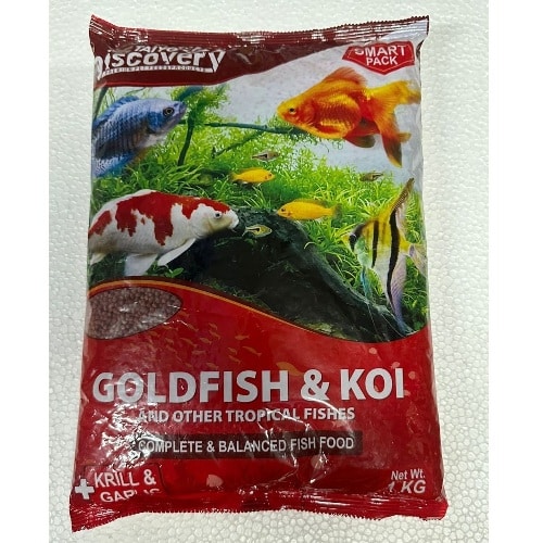 Taiyo pluss discovery Goldfish and Koi Premium fish food 1 Kg/2.5mm