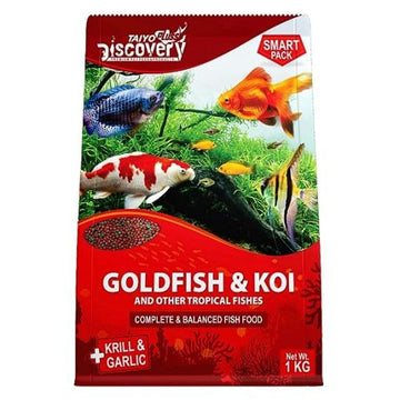 Taiyo pluss discovery Goldfish and Koi Premium fish food 1 Kg/1.2mm