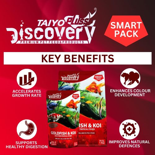 Taiyo pluss discovery Goldfish and Koi Premium fish food 100 g / 1.2 mm - 3