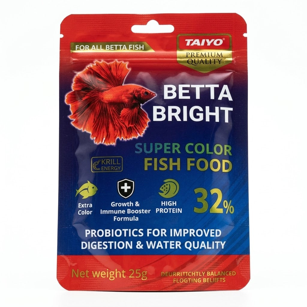 Taiyo Betta Bright Super Color Fish Food (25g Pouch)