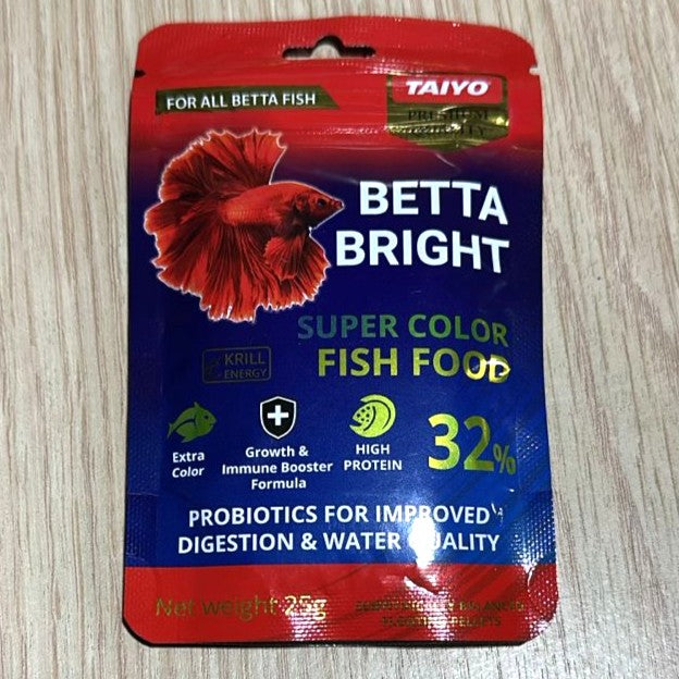 Taiyo Betta Bright Super Color Fish Food (25g Pouch)