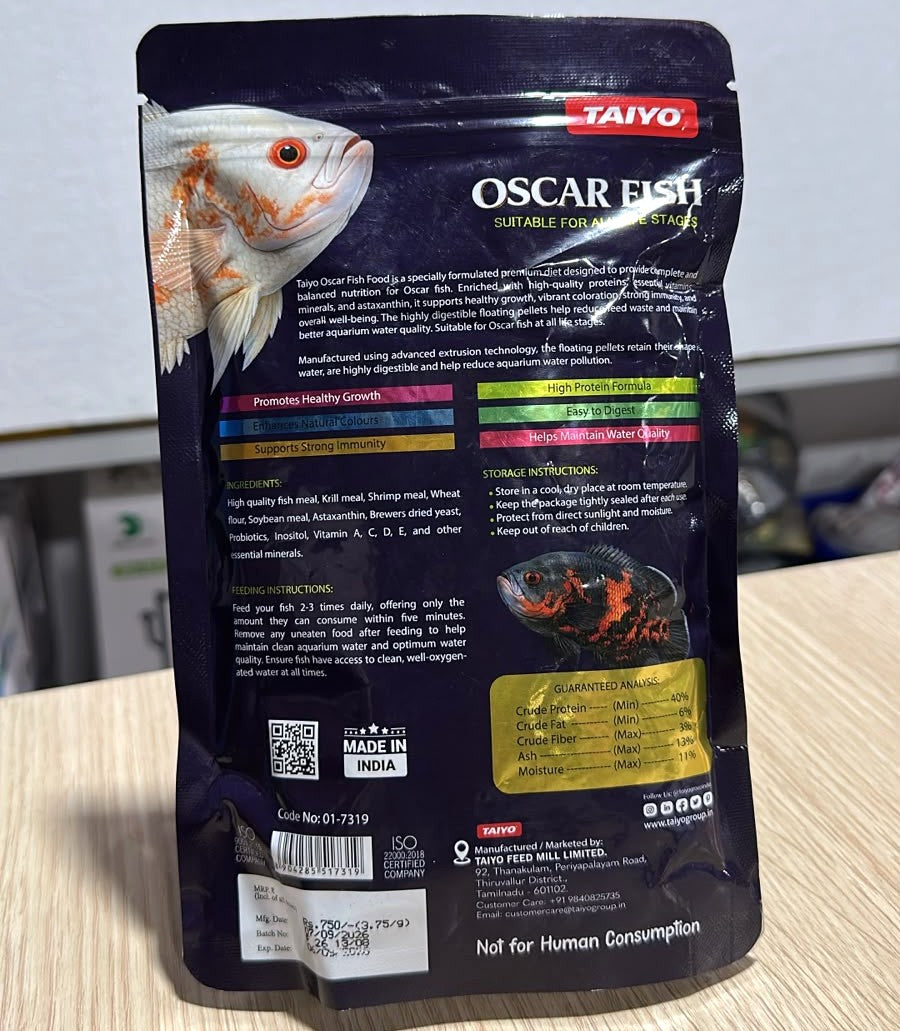 Taiyo Oscar Fish Color Enhancer 200 grams - Premium Floating Pellets