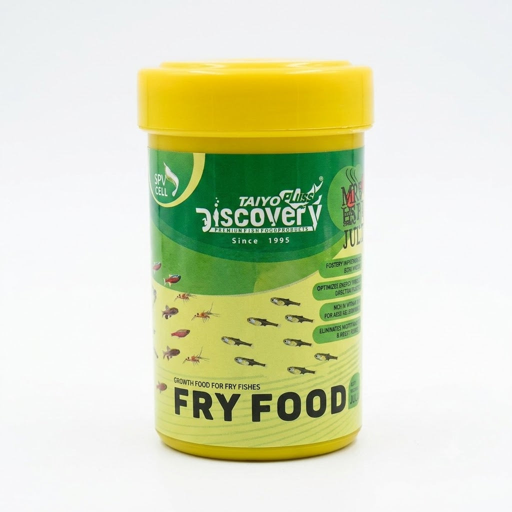 Taiyo Pluss Discovery Fry Food (25g) – Premium Growth Diet for Newborn Fishes