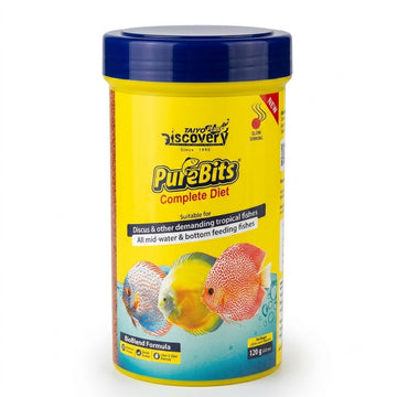 Taiyo Pluss Discovery PureBits (120g) – Premium Diet for Discus & Tropical Fish