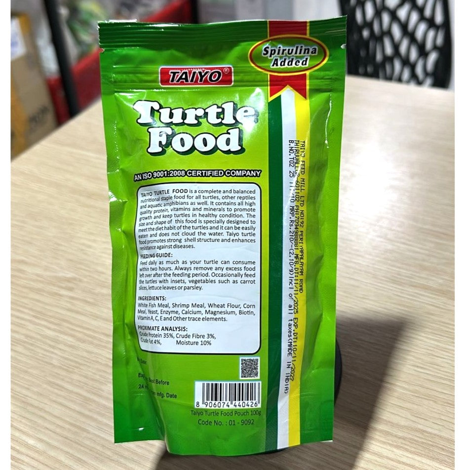 Taiyo Turtle Food (100g Pouch) – Premium Floating Sticks for Turtles & Reptiles
