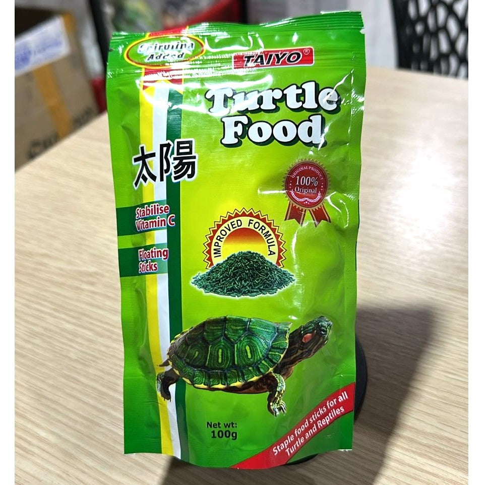 Taiyo Turtle Food (100g Pouch) – Premium Floating Sticks for Turtles & Reptiles