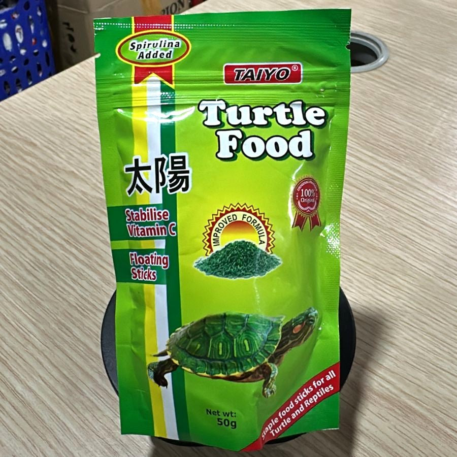 Taiyo Turtle Food (50g Pouch) – Premium Floating Sticks for Turtles & Reptiles