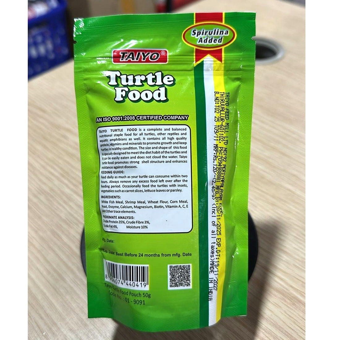 Taiyo Turtle Food (50g Pouch) – Premium Floating Sticks for Turtles & Reptiles