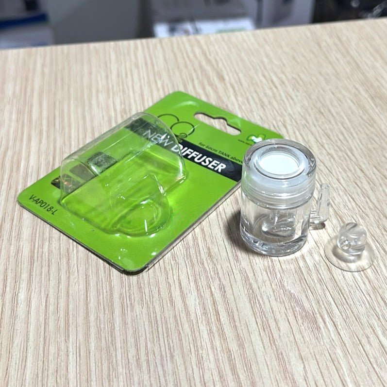 Top Aqua CO2 Diffuser V-AP018-L (24mm) with Built-In Bubble Counter